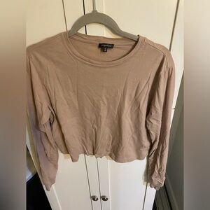 Dynamite long sleeve crop shirt